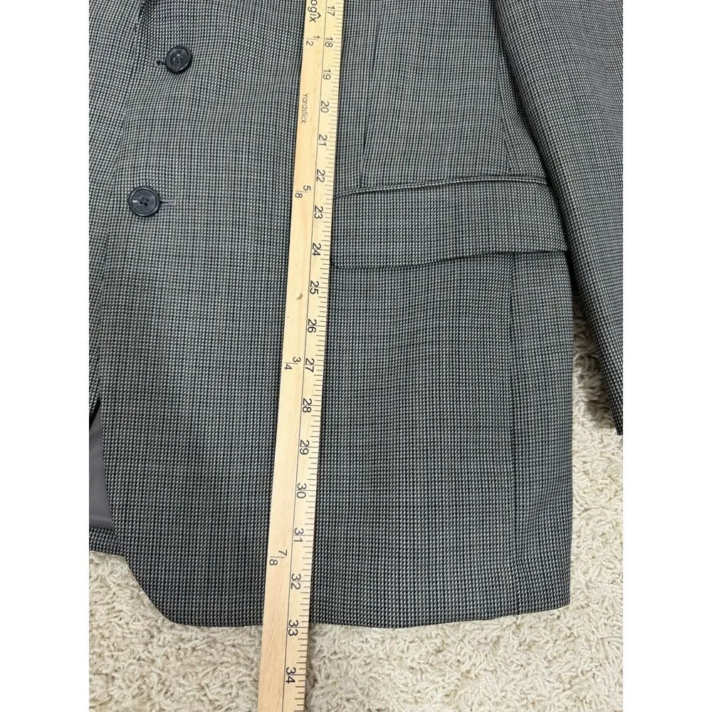 Lauren Ralph Lauren Jacket Mens 42R Brown Houndstooth Wool Sport‎ Coat Blazer